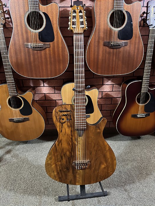 Violão Caimbé nylon midi flat regulado