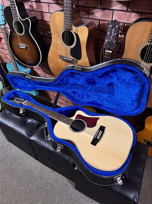 Violão Cort GA MEDX 12 op 12 cordas elétrico com hardcase