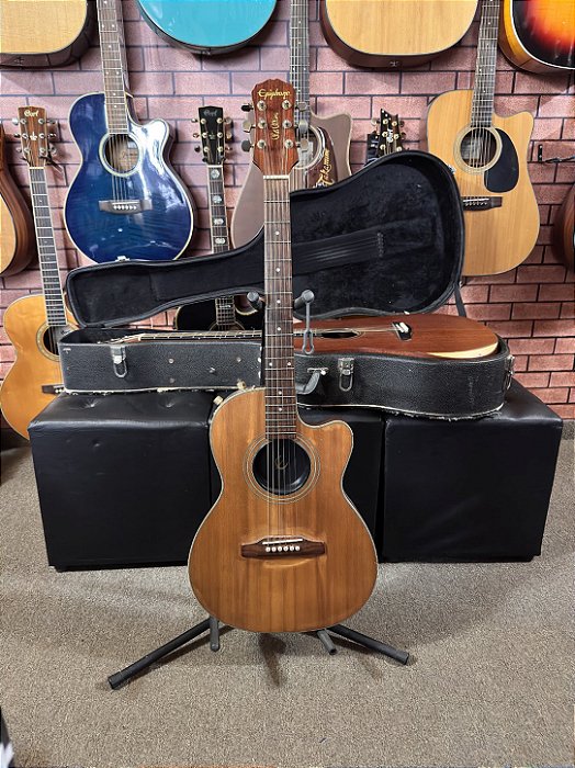 Violão Epiphone Chet Atkins aço flat elétrico regulado