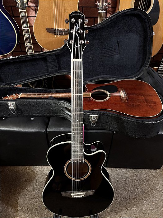 Violão Strinberg mini jumbo Berlin elétrico regulado