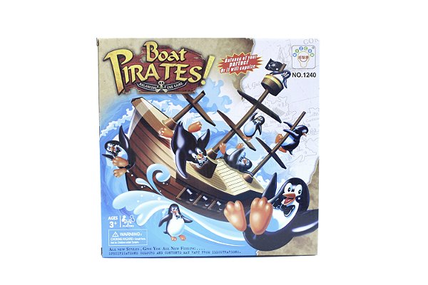 Barco do Equilíbrio Pinguins Pirata