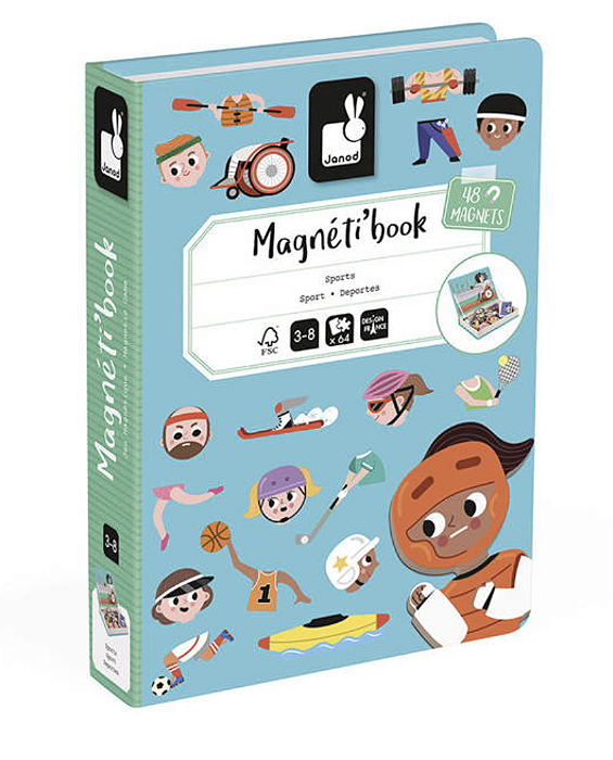 Livro Magnético Esportes - 48 peças