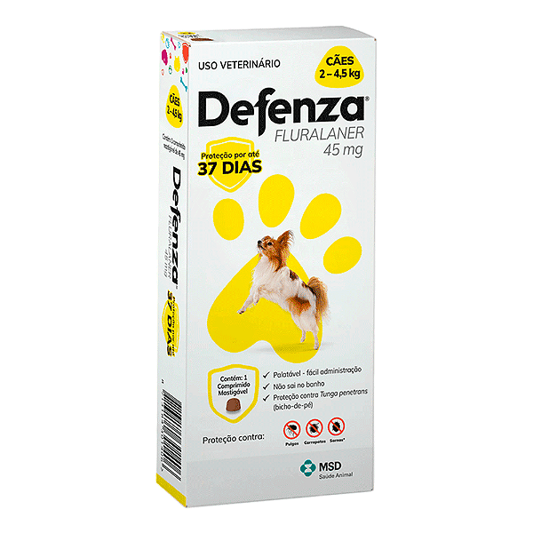 Defenza 45mg - 2 a 4 5kg
