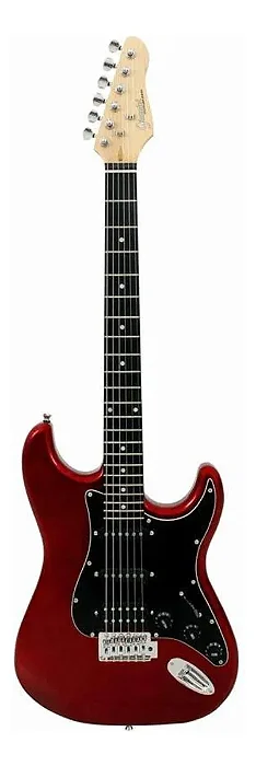 Guitarra Giannini G101 Mr/bk Hss Strato Escudo Preto