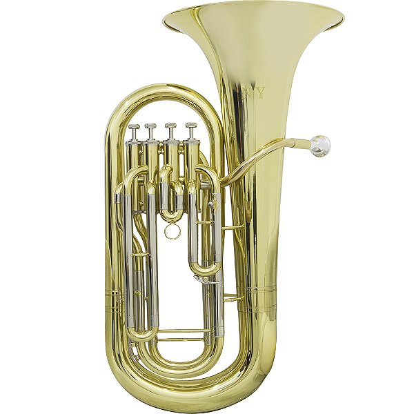 Bombardino Euphonium De 4 Chaves Ep 340 Laqueado Dourado Com Case New York