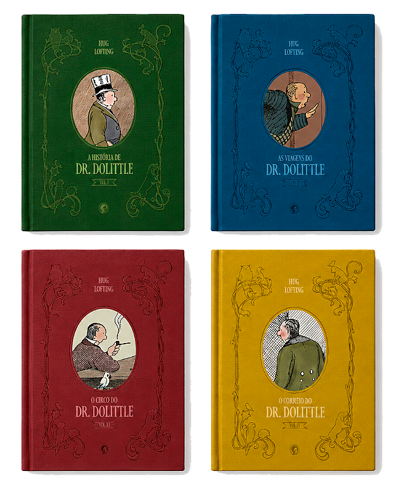 COLEÇÃO: Doutor Dolittle - Volumes I, II, III e IV | Capa Dura (4 Livros)