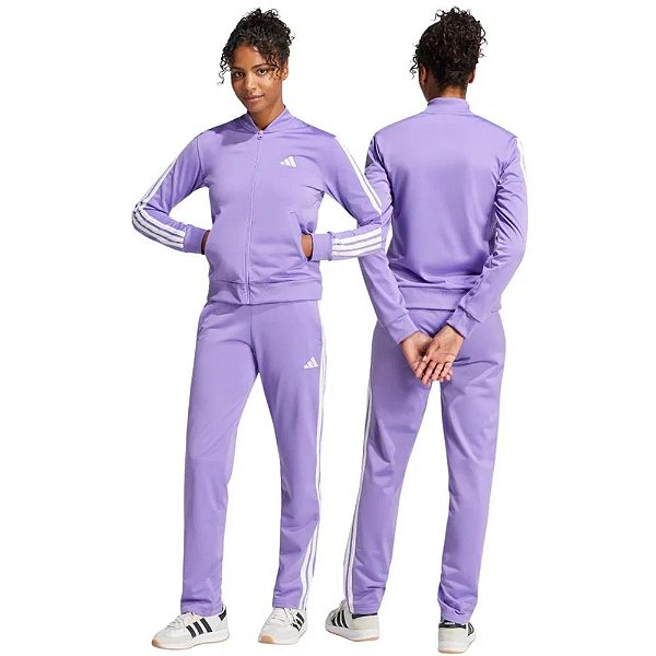 CONJUNTO ADIDAS FEMININO ESSENTIALS LINEAR LILÁS - ADIDAS