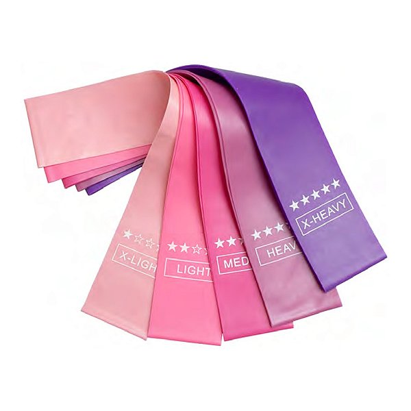 KIT ELÁSTICO EXTENSOR FAIXA ELASTICA EM LATEX TPE 5 UND 5