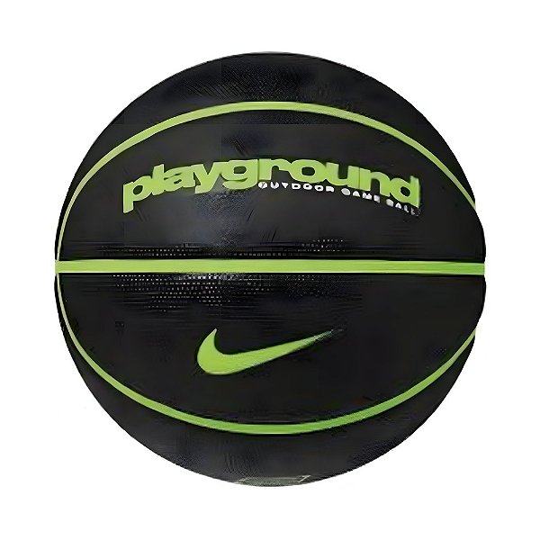 BOLA DE BASQUETE PLAYGROUND 8P DEFLATED PRETA - BLACK/VOLT/VOLT 07 - NIKE