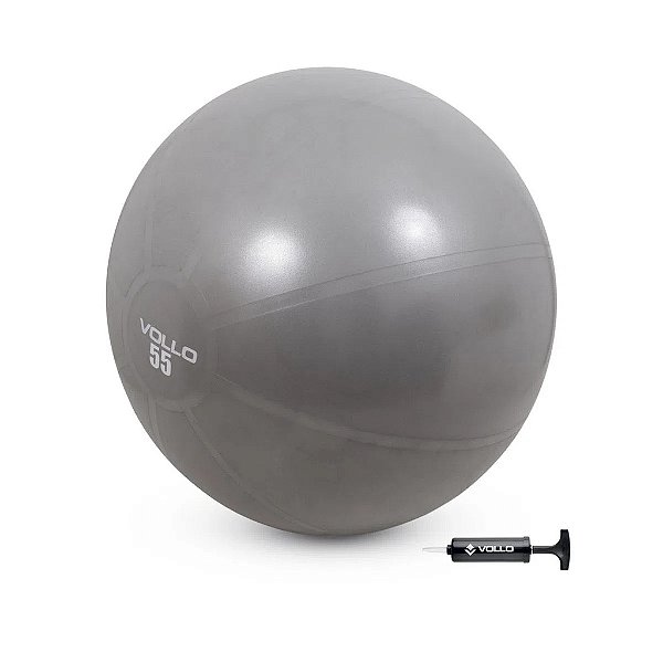 BOLA DE GINÁSTICA GYM BALL 55CM COM BOMBA - VOLLO
