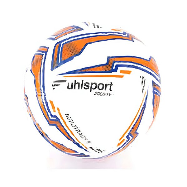 BOLA DE FUTEBOL SOCIETY AEROTRACK BRANCO E LARANJA - UHLSPORT