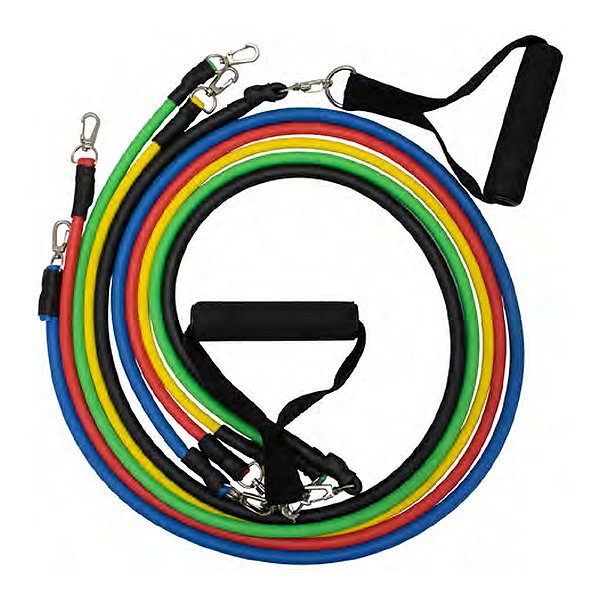 KIT ELÁSTICO EXTENSOR MULTIFUNCIONAL EM LÁTEX - CONVOY SPORTS