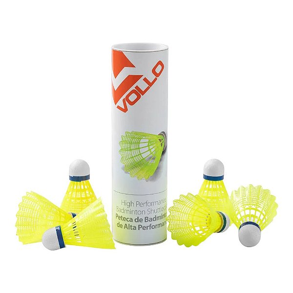 PETECA BADMINTON TUBO C/ 6 - VOLLO
