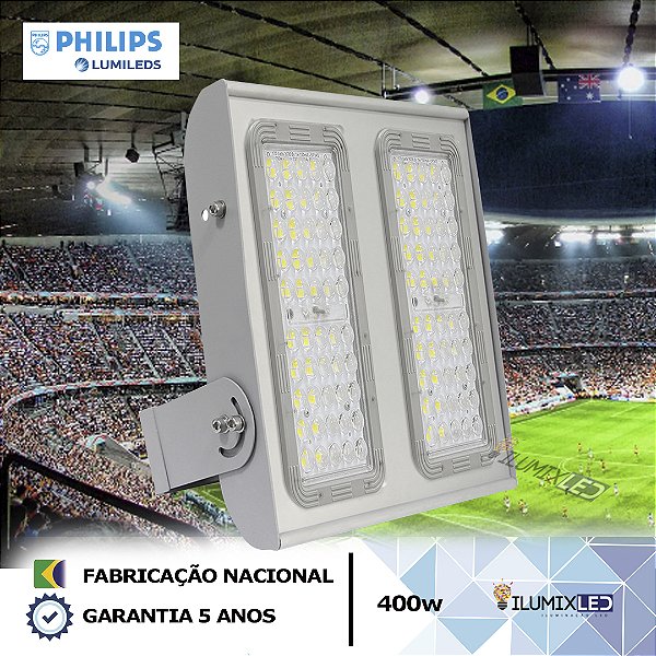 MODULAR LED STADIUM 400w Modular | Bivolt | IP66 | 56.000 Lúmens | LED PHILIPS | LINHA PROFISSIONAL