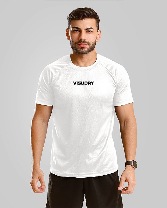 Camiseta Masculina Dry Fit Focus - Branca