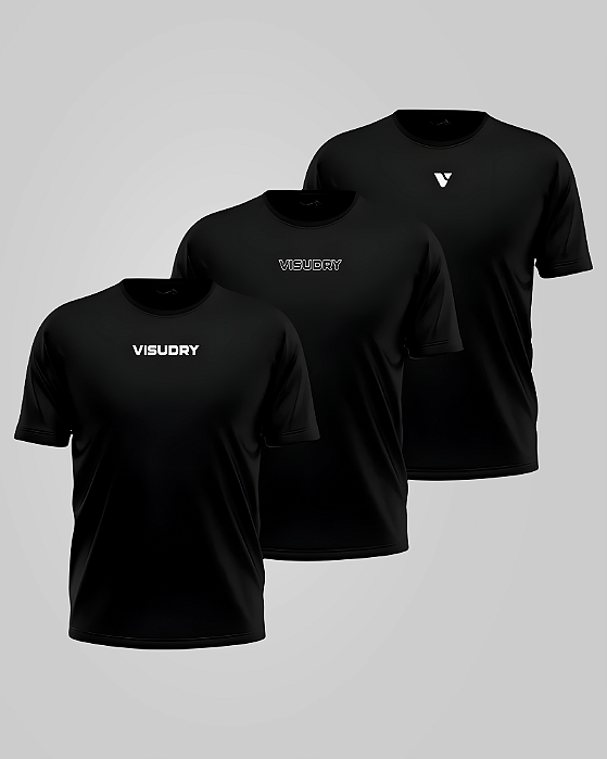 Kit 3 Camisetas Masculina Dry Fit Focus - Escolha do seu jeito!