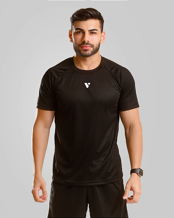 Camiseta Masculina Dry Fit Symbol Focus - Preto