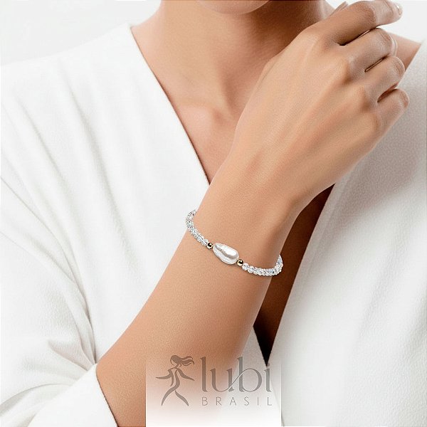 Pulseira Lubi Madrepérola Cristal