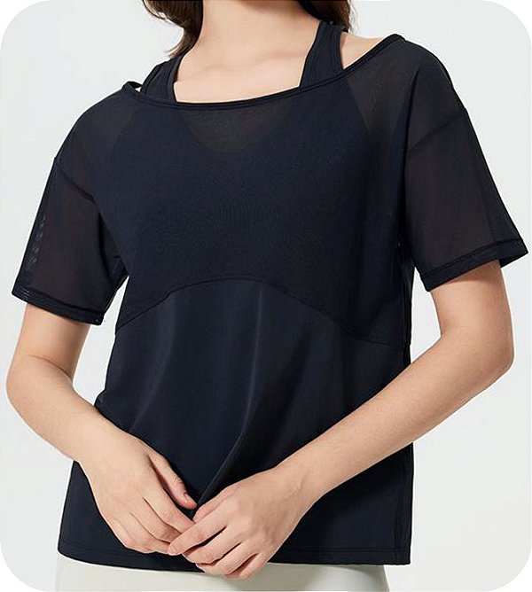 Camiseta Manga Curta Lubi TS1 Preta