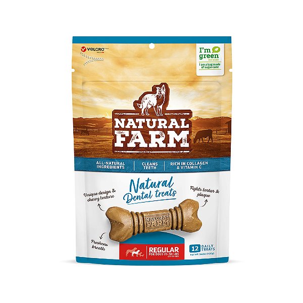 Petisco Dental Raças Médias Regular Natural Farm