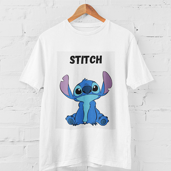 Camiseta Feminina de Algodão Estampada Lilo e Stitch
