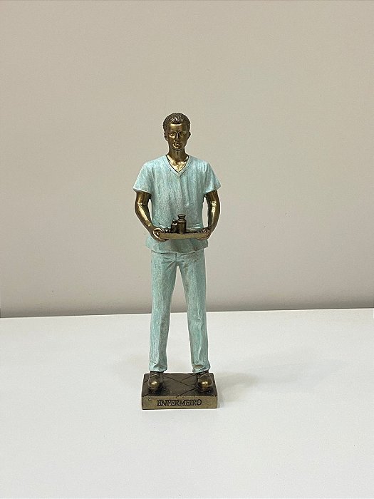 Escultura enfermeiro decorativo