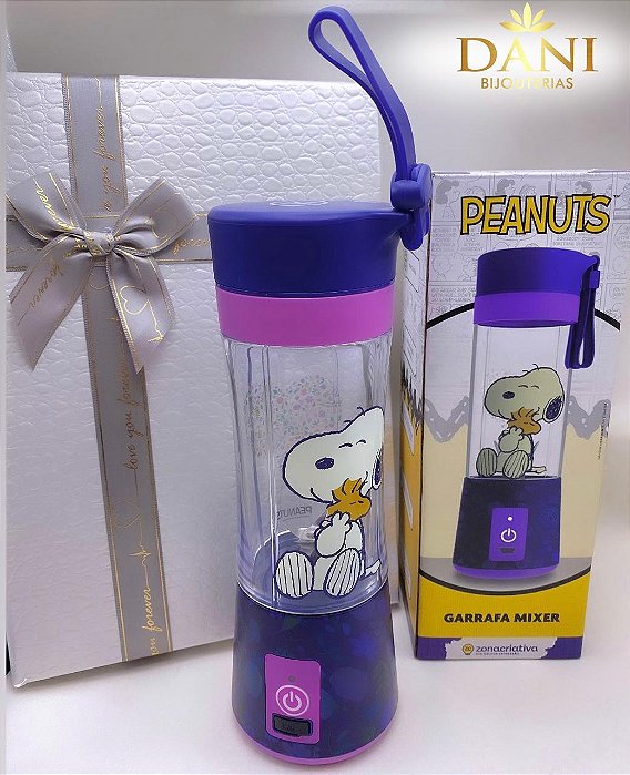 Garrafa Mixer Snoopy & Woodstock – Zona Criativa | Edição Peanuts
