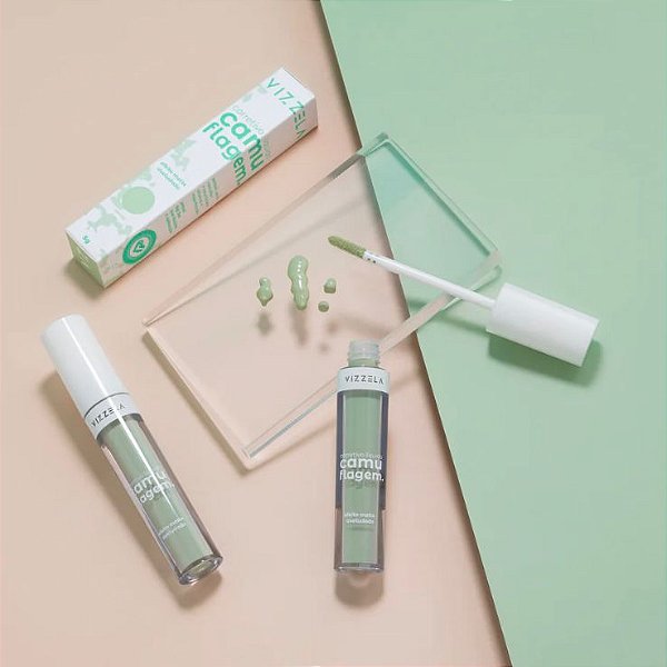Corretivo de Camuflagem Verde Vizella – Precisão na Correção, Elegância no Acabamento