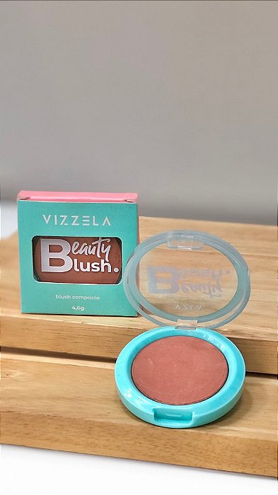 Blush compacto Vizzela - cor 02 Glam