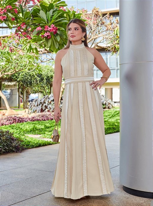 VESTIDO LISTRAS LUIZA FAZZOLLI