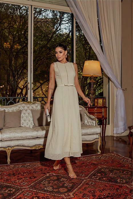 VESTIDO CHIFFON BORDADO