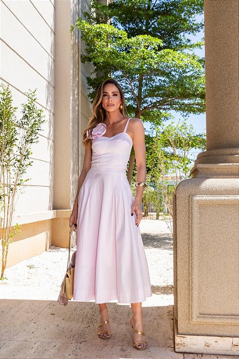 SAIA MAXI MIDI ROSA BEBÊ