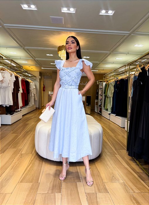 VESTIDO LINHO FRU-FRU