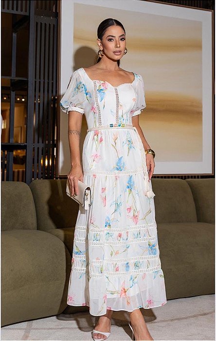 VESTIDO CHIFFON ESTAMPADO