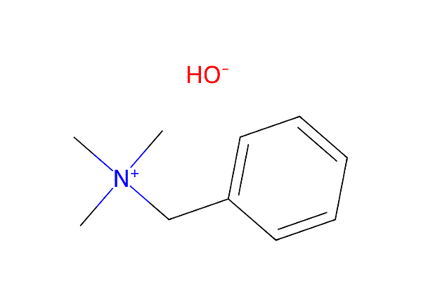 [100-85-6], Benzenemethanaminium, N,N,N-trimethyl-, hydroxide (1:1), , 25g