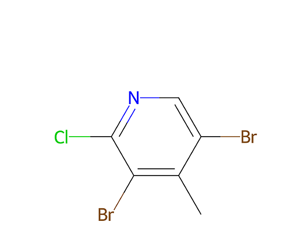 [1000017-92-4], Pyridine, 3,5-dibromo-2-chloro-4-methyl-, 98%, 100mg
