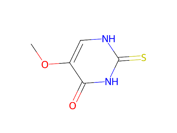[6939-11-3], 4(1H)-Pyrimidinone, 2,3-dihydro-5-methoxy-2-thioxo-, 98%, 1g