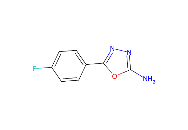 [7659-07-6], 5-(4-FLUORO-PHENYL)-[1,3,4]OXADIAZOL-2-YLAMINE, 98%, 100mg