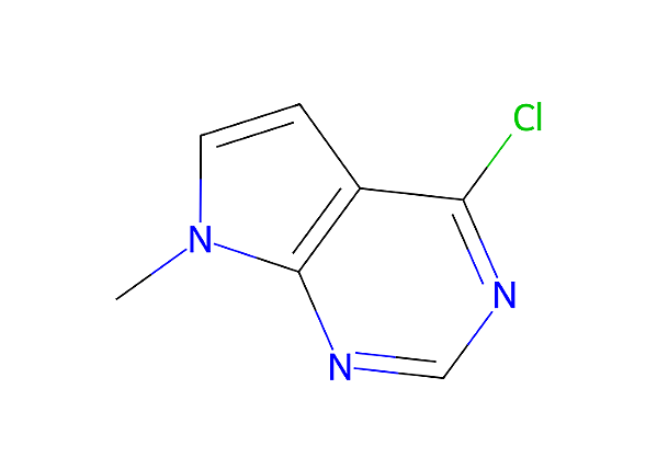 [7781-10-4], 4-Chloro-7-methyl-7H-pyrrolo[2,3-d]pyrimidine, 98%, 250mg