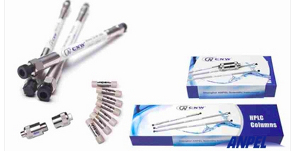 Coluna em inox para HPLC, enchimento "C8"