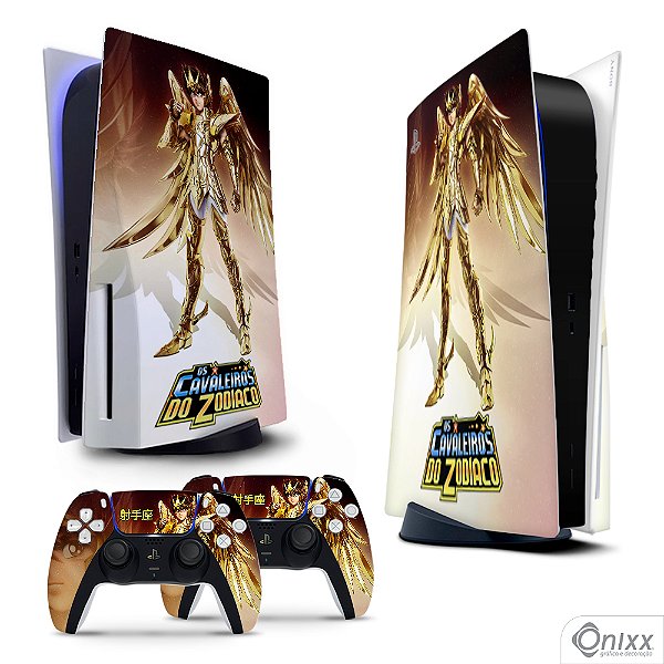 Skin PS5 Adesiva Seiya de Sagitário