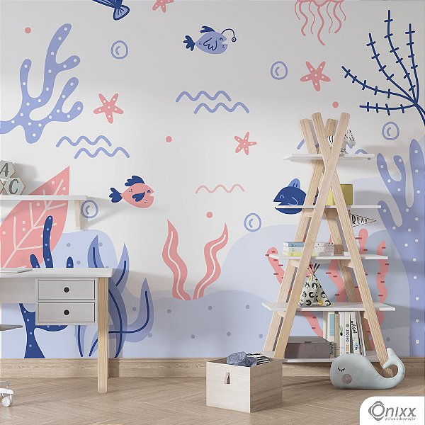 Painel Adesivo Fundo Do Mar