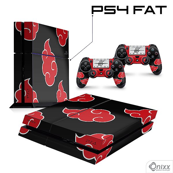 Skin PS4 Adesiva Naruto Akatsuki