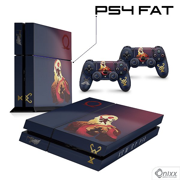 Skin PS4 Adesiva God Of War Blue Skin