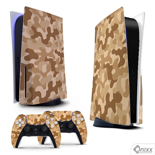 Skin PS5 Adesiva Camuflado Desert