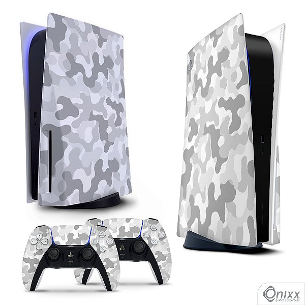 Skin PS5 Adesiva Camuflado Polar