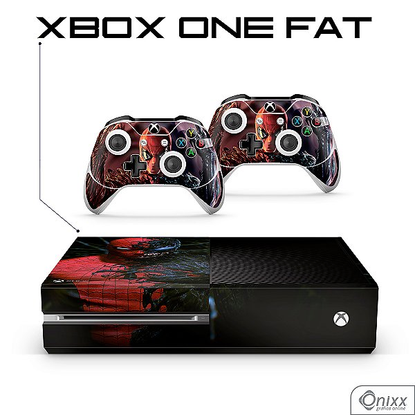 Skin XBOX ONE Adesiva Spider Man Black Suit Verse
