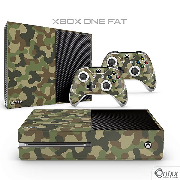 Skin XBOX ONE Adesiva Camuflado Floresta