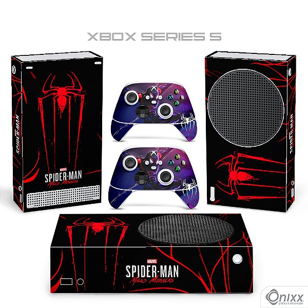 Skin Xbox Series S Adesiva Aranha Negra