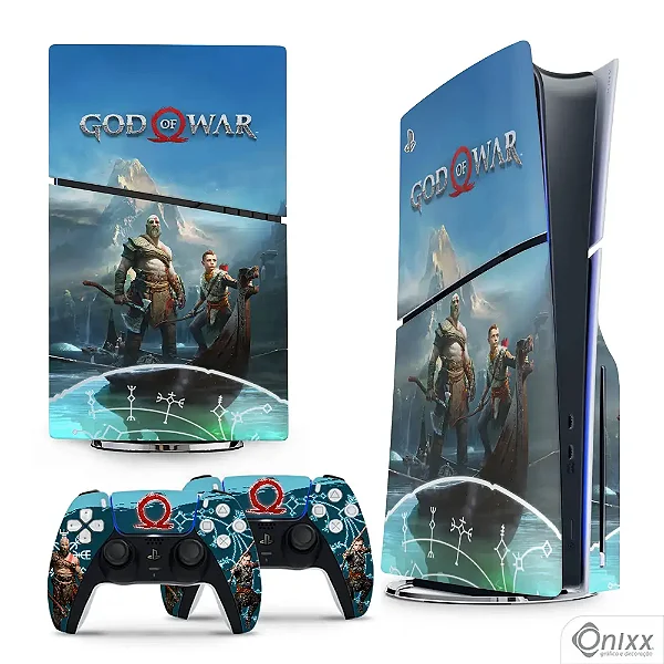 Skin PS5 Slim Adesiva God Of War